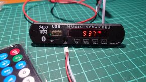 Modul Bluetooth USB SD MP3 FM AUX s mikrofonem a ovladačem - 2