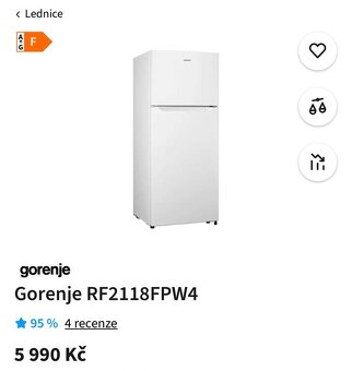 Lednička s mrazákem Gorenje - 2