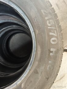 215/70r16 ZIMNÍ sada pneumatik Barum vzorek 6mm - 2