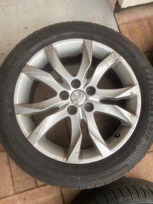 Alu kola 17” Peugeot 508 a letní pneu 215/55/R17 - 2