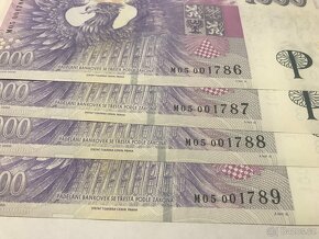 BANKOVKY 1000 KČ S PŘÍTISKEM SÉRIE M A R96 - 2