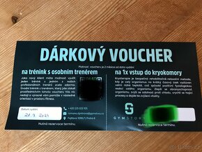 VOUCHER na osobní trénink + kryokomoru - 2