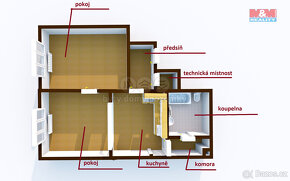 Pronájem bytu 2+kk v Děčíně, 59 m2, ul. Teplická - 2