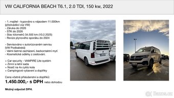 Volkswagen California Beach 2.0 TDI, 150 KW, 2022 - 2