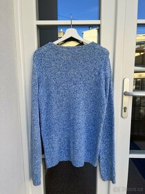 Pánský bavlněný modrý svetr od Pull & Bear - 2