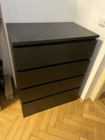 IKEA komoda MALM černá - 2