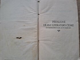 Prodám Přehledné dějiny literatury české z roku 1912 - 2