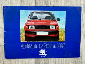 Škoda 1985 katalog a kniha Opravy a údržba - 2