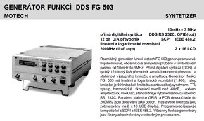 Generator funkcí Motech FG503 - 2