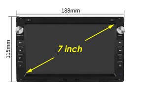 NOVÉ 7" Autorádio VW ŠKODA SEAT - 2