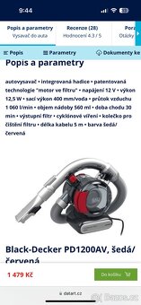 Autovysavac Black Decker PD1200 AV - 2