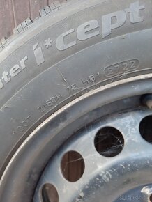 4x zimní pneu Hankook 15' + plechové disky - 2