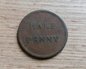 1/2 Penny token 1830 kolonie Lower Canada Kanada Amerika - 2