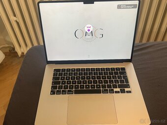 Prodám MacBook Air M2 8GB/256GB SSD 15”, v záruce do října - 2