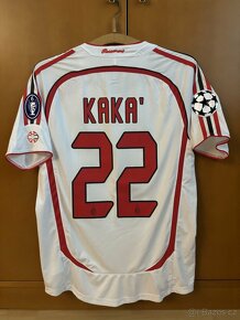 Fotbalový dres Ac Milan 2006/7 - Kaka 22 - 2