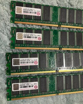 Paměti RAM do PC, typu DDR, DDR2 a DDR3, cena za vše - 2