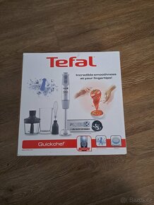 Tyčový mixér Tefal Quickchef Quartzite 2v1 HB65KD38 Nerezový - 2