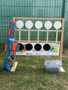 BIATLON DO OBÝVÁKU + NERF ELITE 2.0 ECHO CS-10 - 2