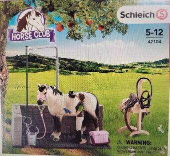 SCHLEICH mycí box pro koně - 2