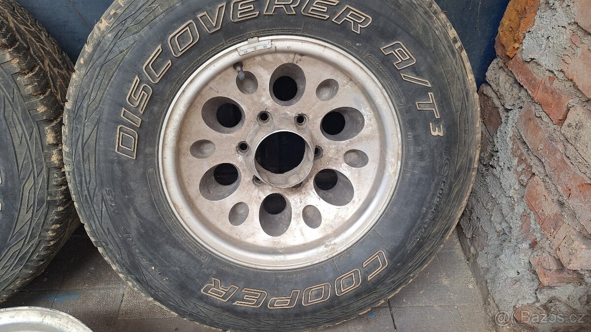 Offroad disky 3ks + pneu 255/70 R15 6x139,7 Frontera Samuraj