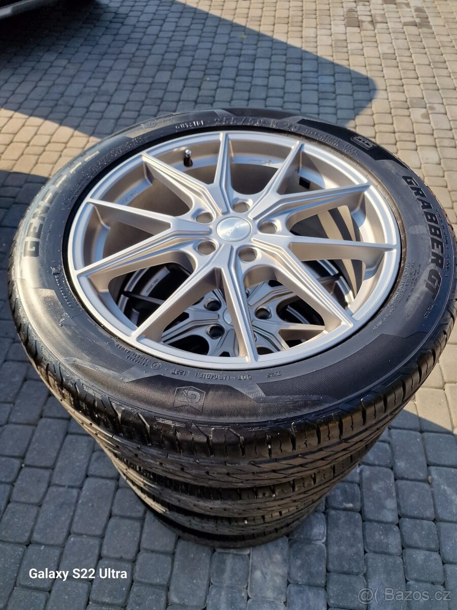 Alu kola 5x120 20" díra 65,1 VW Amarok, letní sada