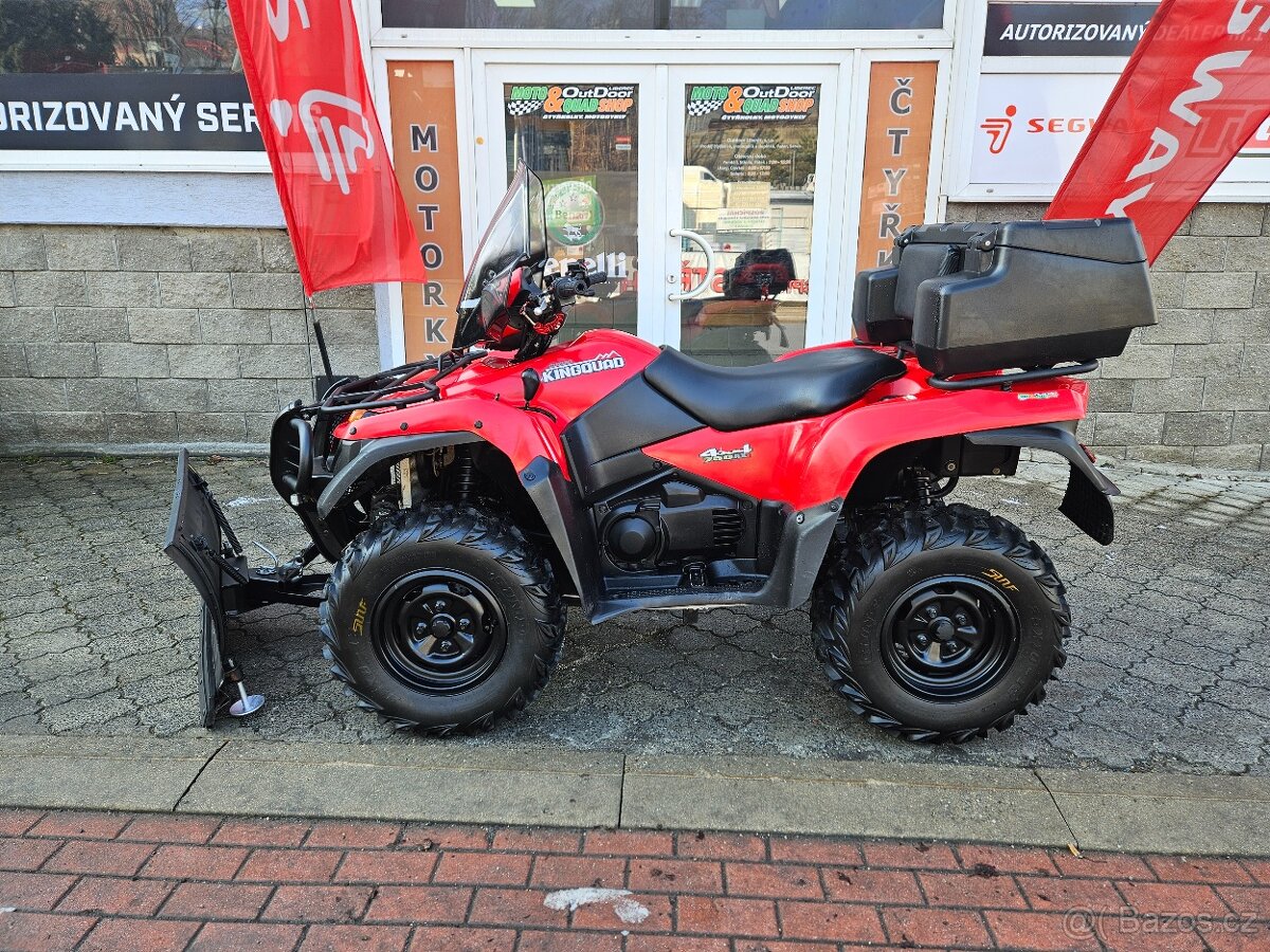 Suzuki KingQuad 750 Axi, kryt podvozku,kufr, plexi,radlice