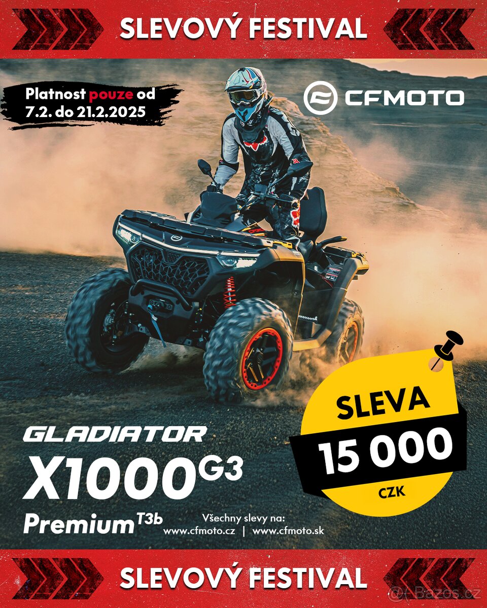 CFMOTO GLADIATOR X1000 G3 nově EU5+ / T3b