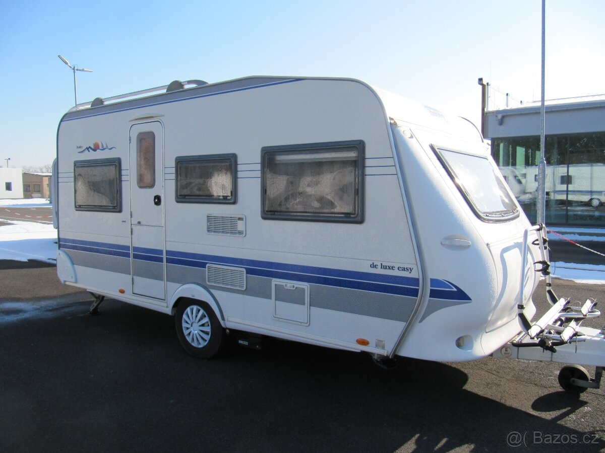 Prodám karavan Hobby 450 sf,r.v.2005 + mover + předstan.