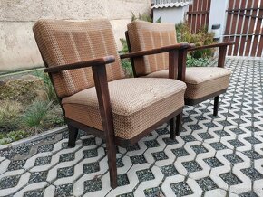 Starožitná párová křesla Thonet Mimoň - 40. léta - 3