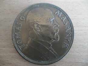 medaile Masaryk č.2- narozeninová 1935 (50mm ) - 3