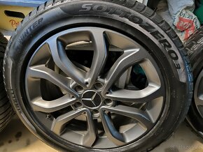 ALU kola Mercedes C 5x112 r17 Originál, Zimní 6mm+TPMS - 3