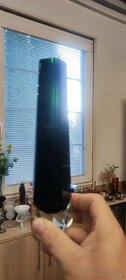 váza Moser - tmavě zelená ,výška 21cm, signace Moser - 3