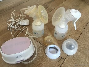 AVENT elektrická + páková odsávačka mateřského mléka - 3