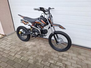 dirtbike pitbike 125ccm KXD 607 17/14 - oranžová - 3