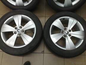 alu kola 5x112 r17 original škoda superb 215/55/17 - 3