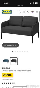 2 místná pohovka IKEA zánovní - 3