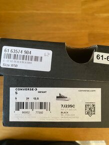 Converse tenisky, dětské,vel.21,NOVÉ,PC 1090kč - 3