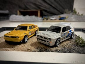 Obraz - mini diorama Hot Wheels - Quattro & Delta Integrale - 3