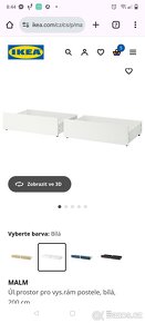 Malm IKEA úložný prostor, bílá barva - 3