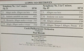 CD BEETHOVEN - 1. a 5. Osudová, 1988, 58:06 min - 3