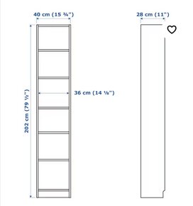 Knihovna ikea Billy bílá - 3