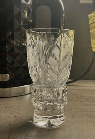 vaza kristal vintage sklo - 3