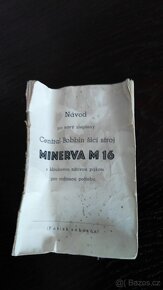 šicí stroj Minerva M 16+originál NÁVOD - 3