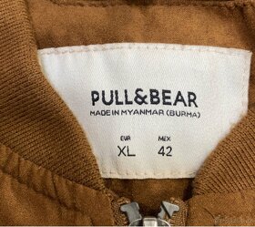 Pull & Bear - panská bomber bunda XL - hnědá (nová) - 3