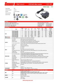 NOVÝ napájecí zdroj 5V DC 1,2A 6W SYS1421-0605-W2E - 3