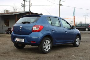 Dacia Sandero 1,2i 55KW 16 V 1.maj.,ČR, Klima, r.v. 2014 - 3