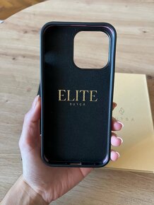 Kryt iPhone 13 Pro - Burga Almond Latte Elite / Gold - 3