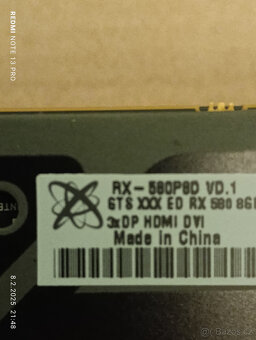 XFX Radeon RX 580 GTS XXX Edition 8GB DDR5 - 3