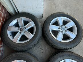 Alu 16" 5x112, orig. VW Corvara + zimní pneu 80%, B8 - 3