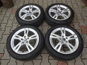 ZIMNÍ ALU 17" 5x112 pneu 205/50R17 PĚKNÝ STAV - 3